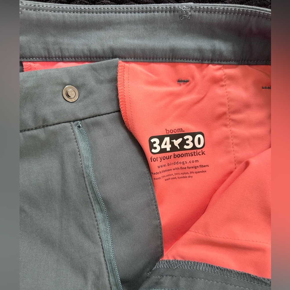 Bird Dogs Grpahite Gray Stretch Khakis - brand new